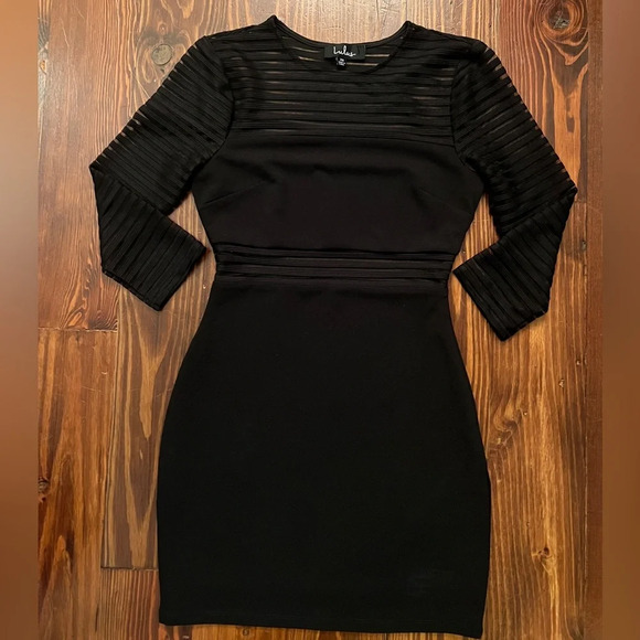 LULUS Little Black Dress Perfect Mesh Cocktail Dress in Black - Picture 6 of 9